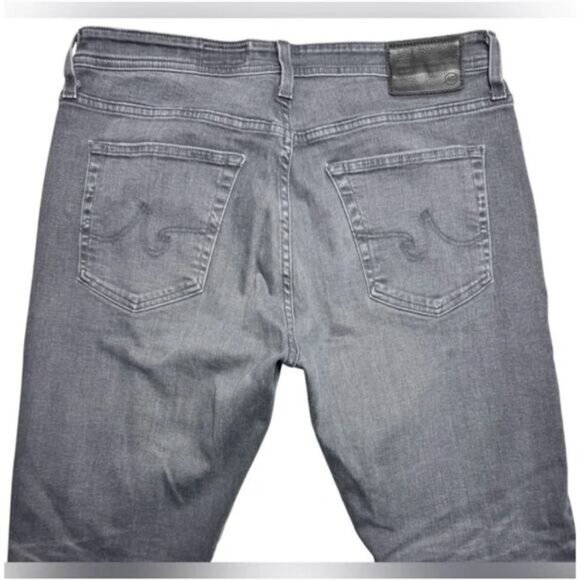 AG Adriano Goldschmied Everett Slim Straight Jean Men’s 36 Gray Denim Jeans - Picture 7 of 9